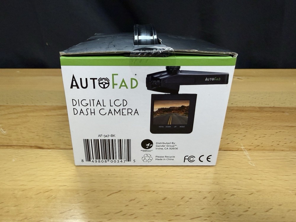 AutoFad Digital LCD Dash Camera 2.2" TFT LCD Screen Car Cam Windshield Mount