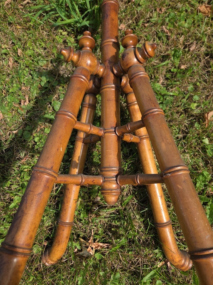 Bamboo Hall Tree Coat Rack Victorian antique