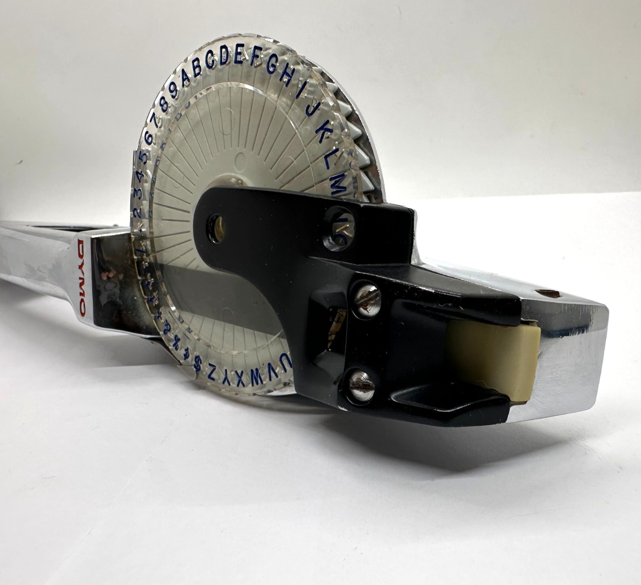 Vintage DYMO Metal Label Maker Made In USA. Tested Works (READ)