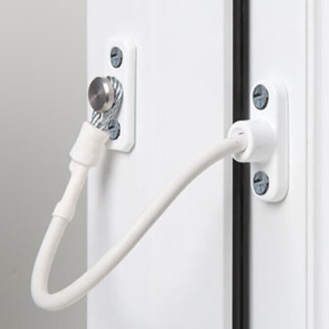 Jackloc Perma Window Cable Restrictor White (JACK-SW-W)