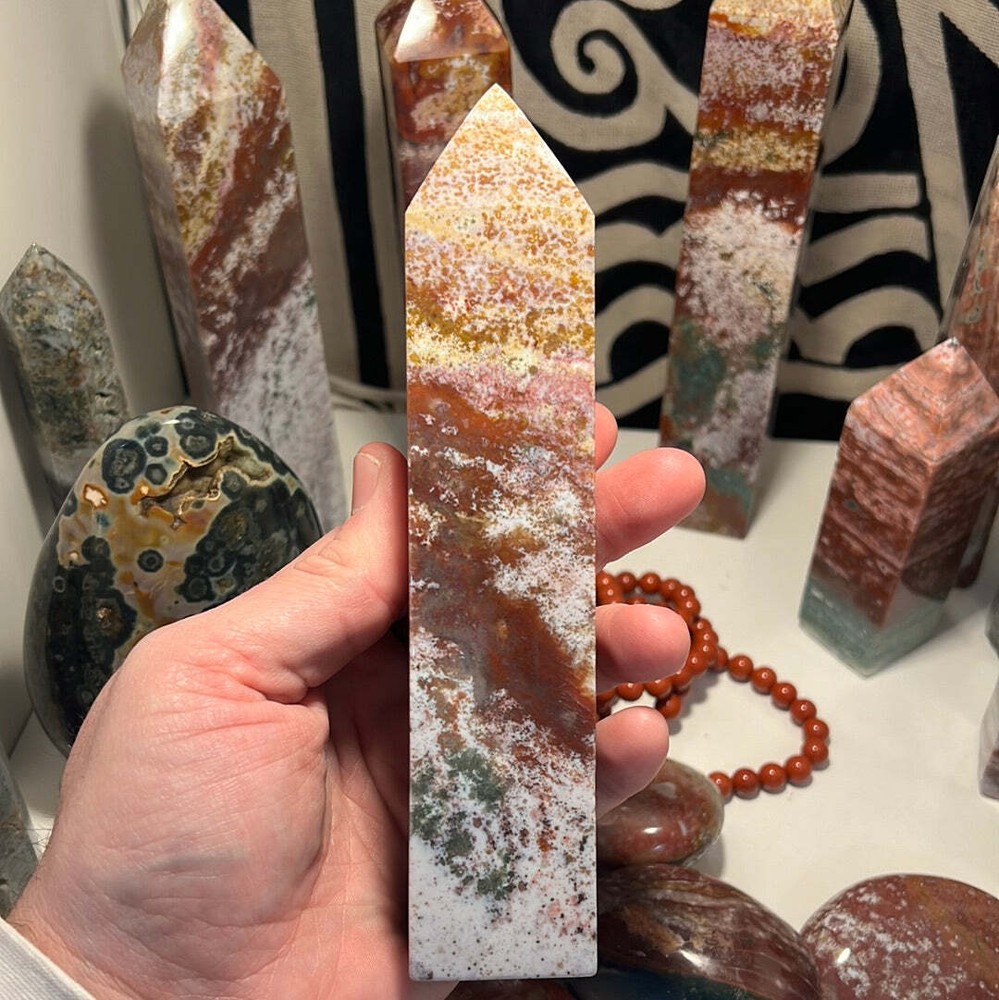 Ocean Jasper Obelisk F