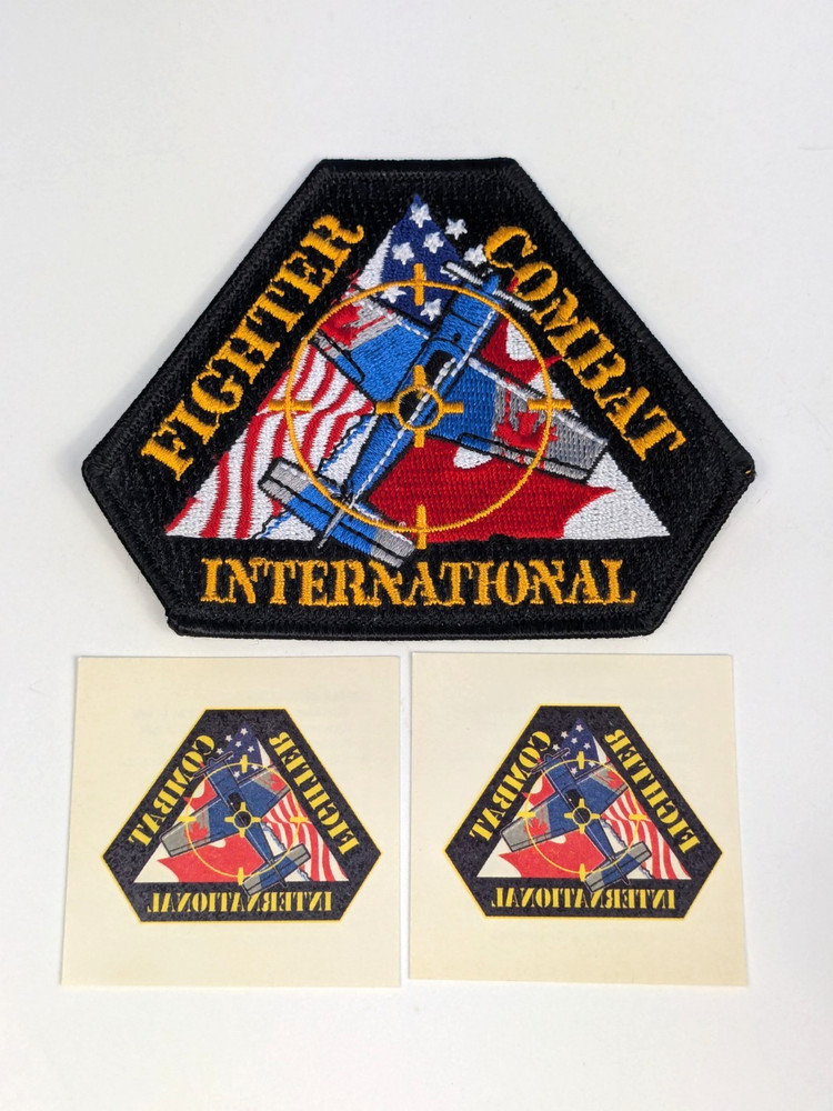 Fighter Combat Intl Embroidered Patch & Tattoos Pilot Flying Aviation LOT