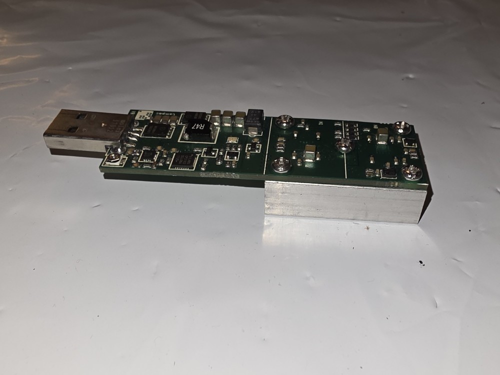 USB Miner Board w/ Heatsink – 2PAC Marked PCB – Untested
