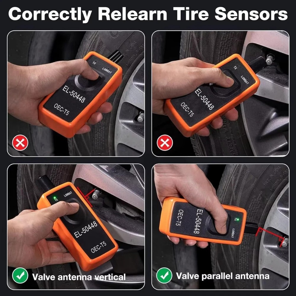 GM TPMS Relearn Tool Sensor Reset Activation Programming for Chevy Vehicles - Up