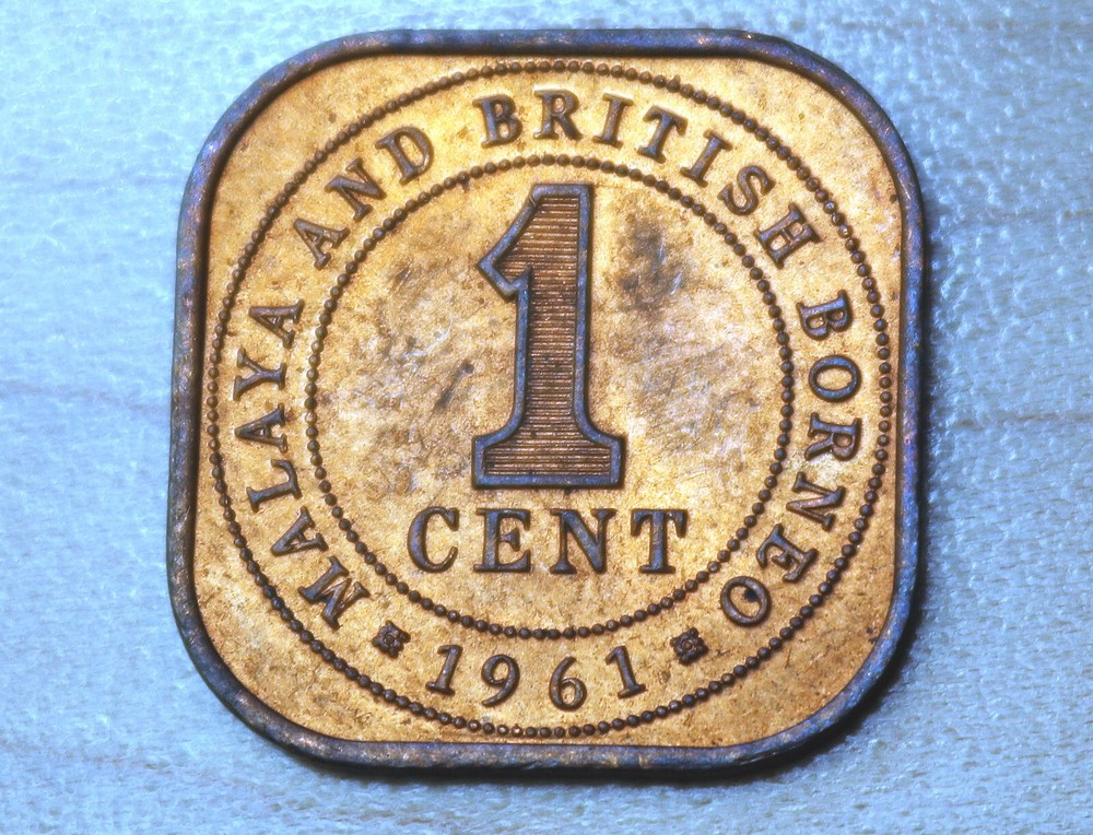 1961 Malaya & British Borneo 1 Cent