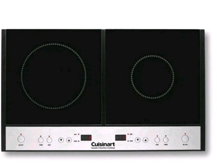 Cuisinart Double Induction Cooktop Countertop Burner ICT-60 1800W *WORKS GOOD!*