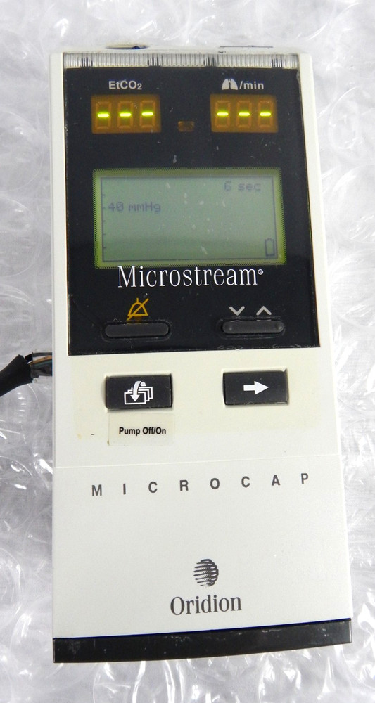 ORIDION MICROCAP HANDHELD CAPNOGRAPH S/N 850
