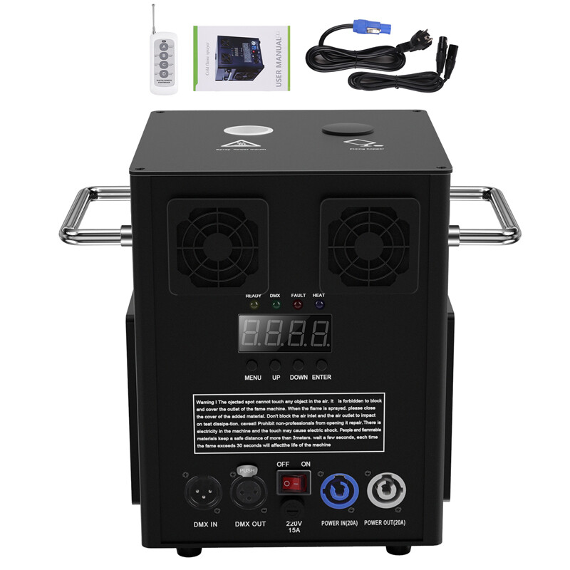 2X 700W Cold Spark Machine Firework Machine w/ Case DMX Wireless Remote Control