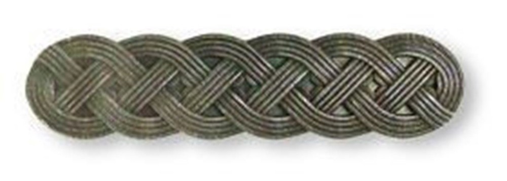 3" or 3-3/4" Dual Mount Braid Rope Pull Pewter
