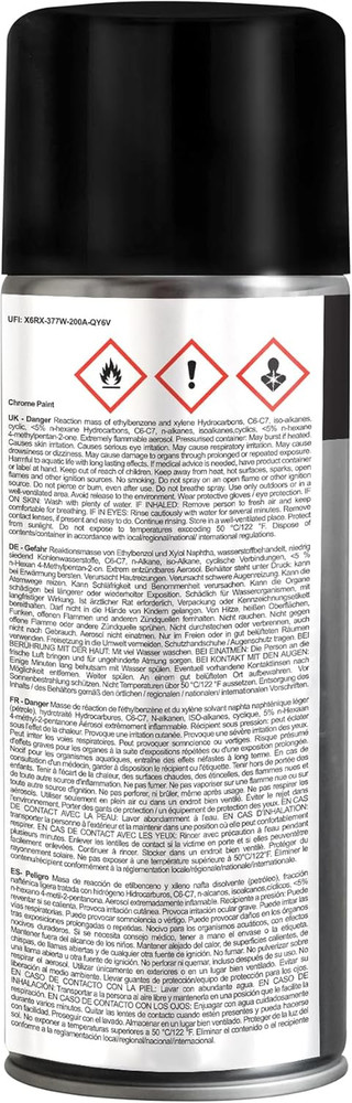 Chrome Spray Paint 400ml Smooth Multi-Surface Finish for Metal Plastic