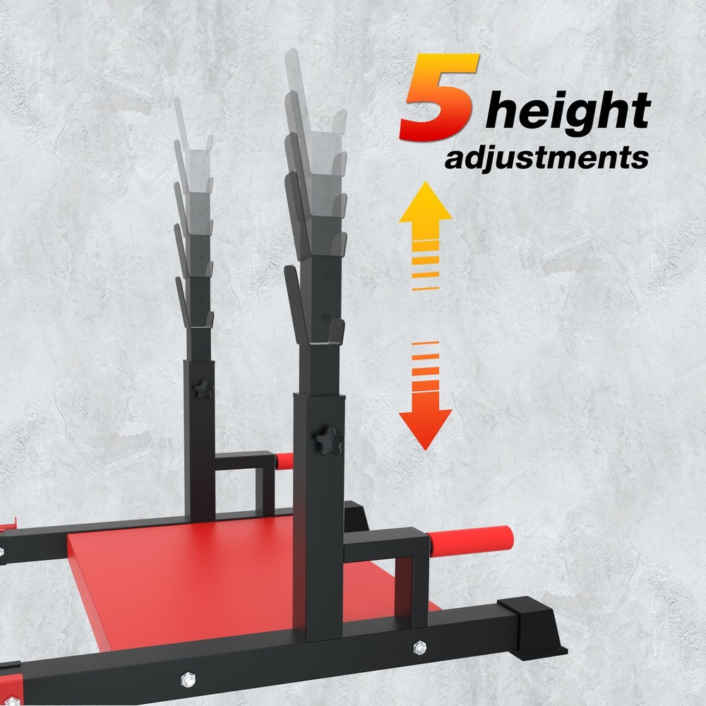 Hip Thrust Machine, Glute Bridge Machine Sissy Squat Machine Black & Red Large