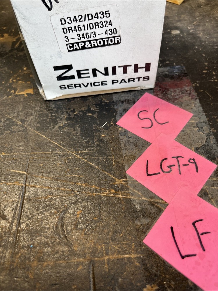 Zenith Distributor Cap & Rotor, 3-346/3-430