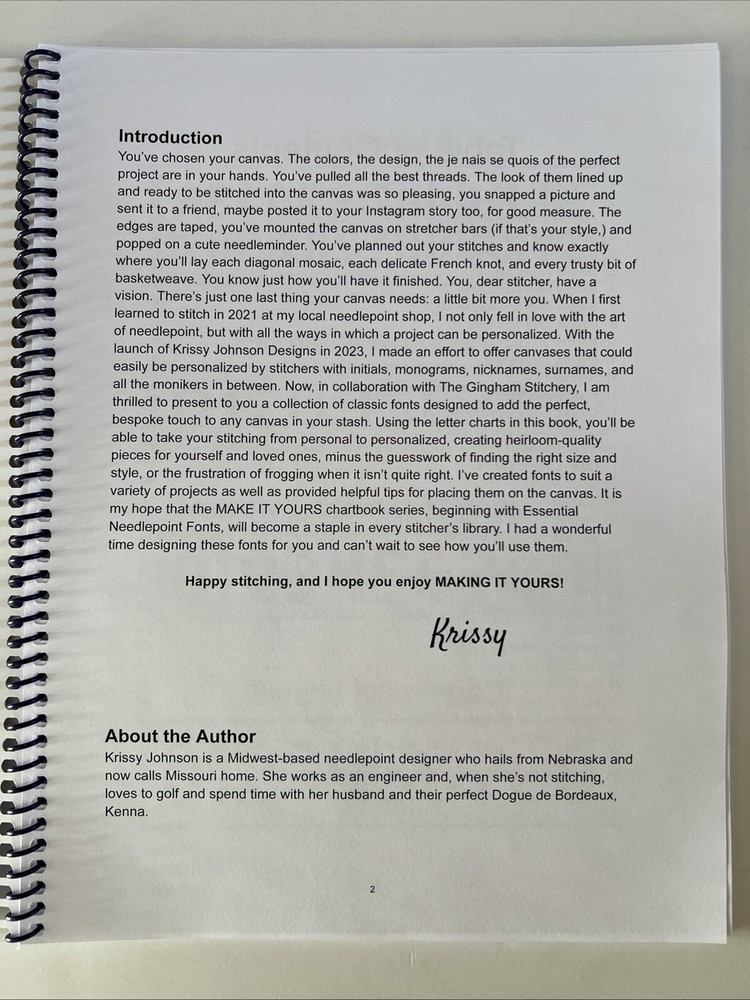 Krissy Johnson MAKE IT YOURS: Book One Essential Fonts for Personalization