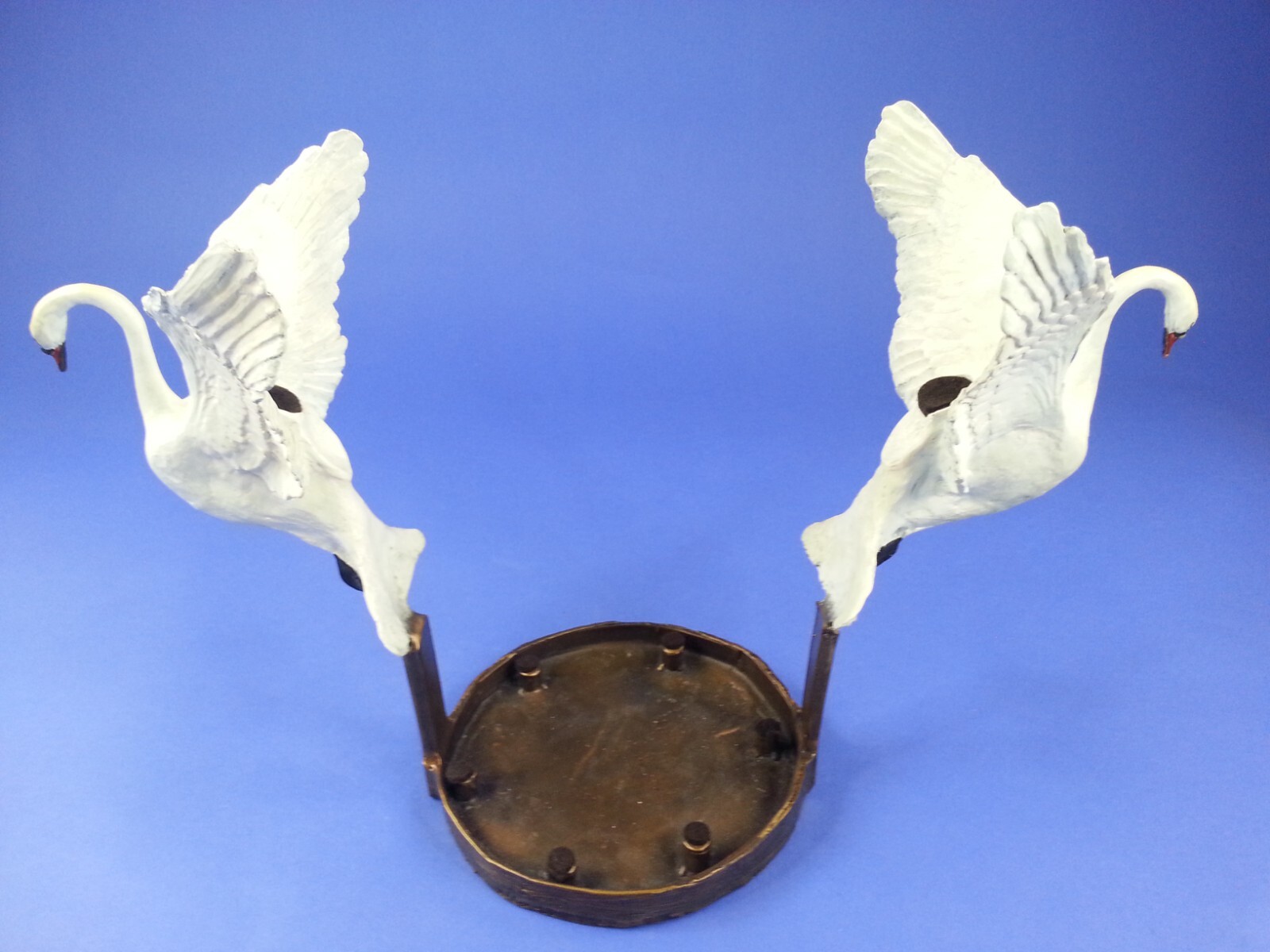 Vintage Art Castings Of Montana Bronze Ron Herron Swan Stand