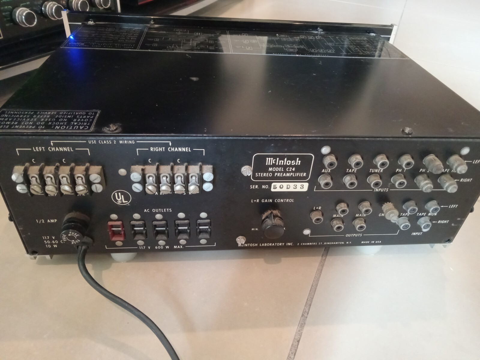 Used MACKINTOSH C24 Control Amplifier