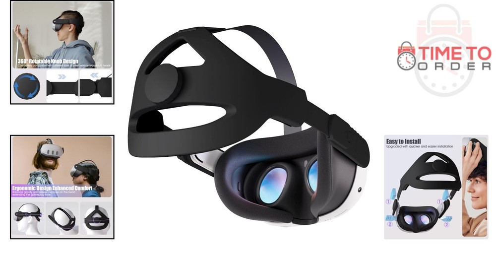Head Strap for Quest 3S 3 2 VR Compatible with Cushions Comfortable Support