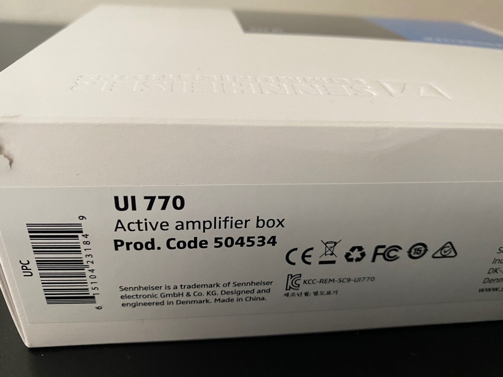 NEW*Sennheiser UI770 Universal Wideband Interface Active Amplifier Box New