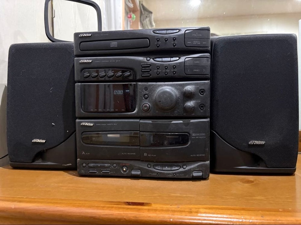 Victor component FM radio CD cassette deck