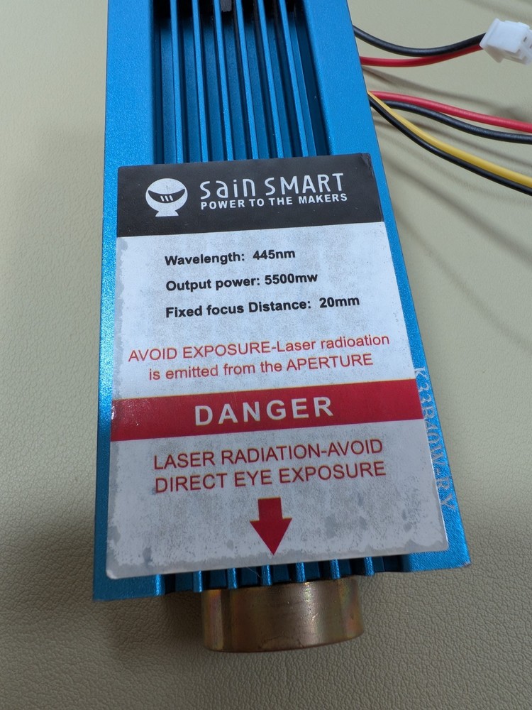 Sain Smart Genmitsu 5.5W Fixed Focus Laser Module Kit Blue-Violet Light for CNC