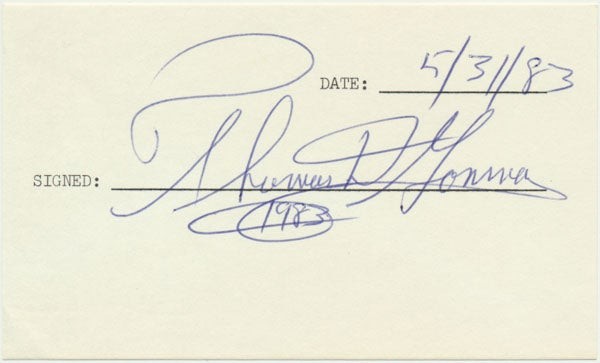 Thomas D GORMAN / Signature Signed