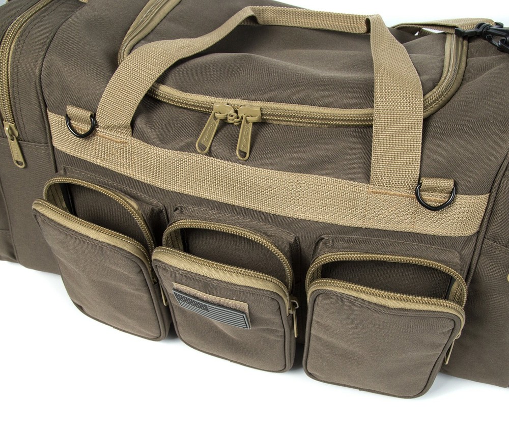 K-Cliffs 22"/ 30" Gun Range Tactical Duffel Bag with US Flag Patch & Lockable