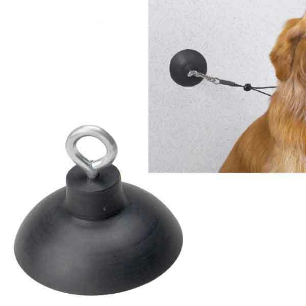 Dog Bathing Tub Restraint Cable Choker Grooming Loop Secure Suction Cup Eyebolt