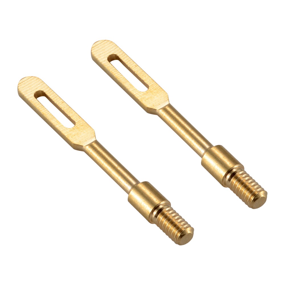 2 Pcs/Lots .30 Cal Solid Brass Slotted Tips Gun Clean Patch Puller Patch Holder