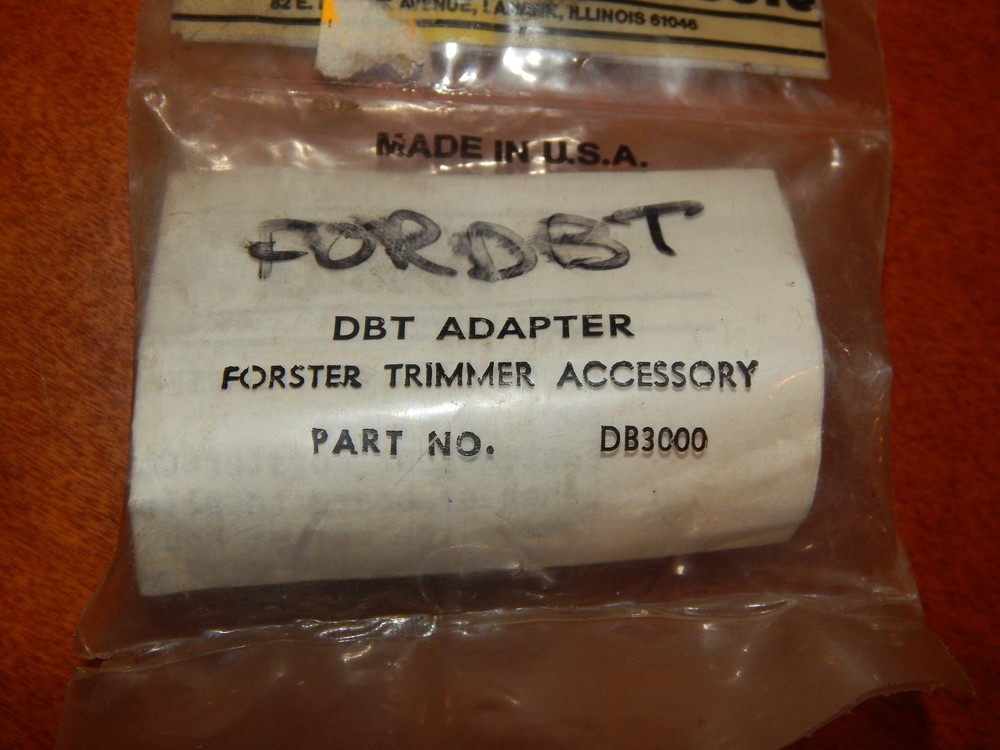 Forster DBT adapter part # DB3000