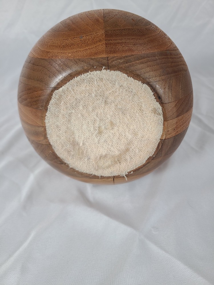 Unique 12 inch Solid Wood Vase with protective soft cloth bottom