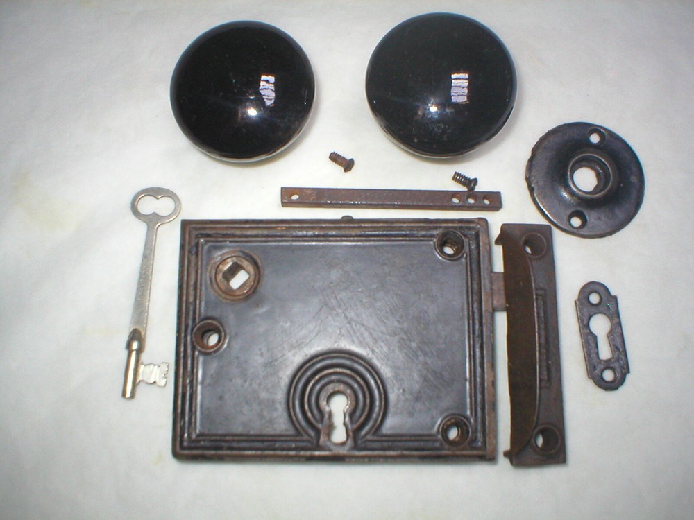 Antique Victorian Era Surface Mount Door Hardware