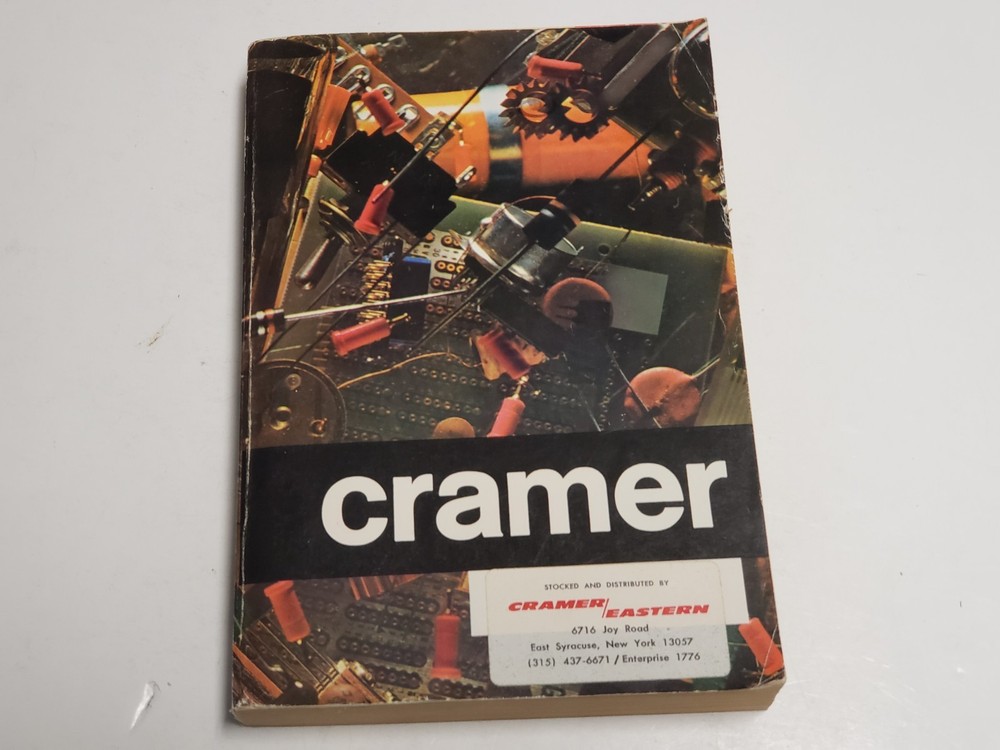Vtg. 1970 Cramer Electronics Catalog, Equipment, Hardware