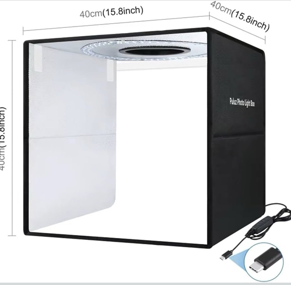 KGDiS Foldable LED Ring Light Studio Box 40Cm Folding Lightbox 160 LED