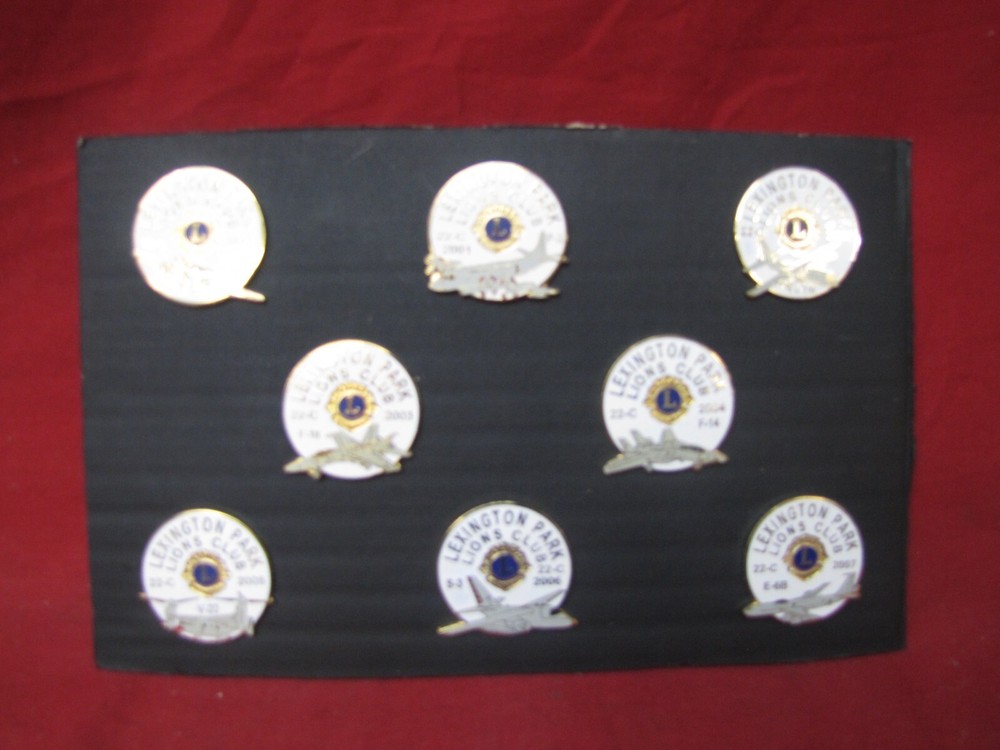 8 Assorted Enamel Naval Airplane Aviation Button Pin Pinbacks #2