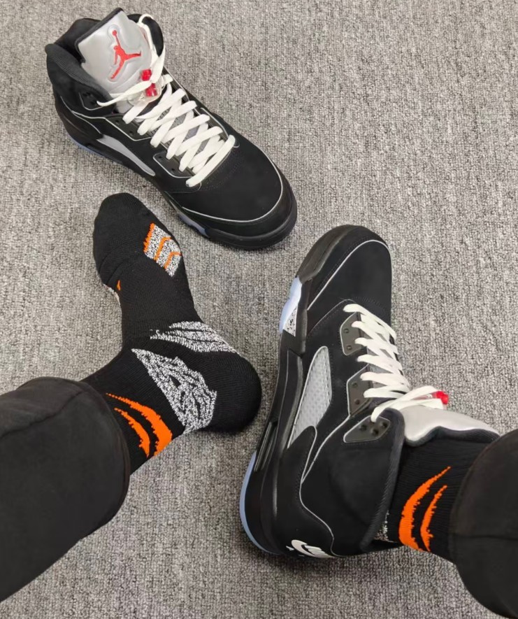 Jordan Air Jordan 5 "BLACK METALLIC REIMAGINED" Retro Basketball Shoes