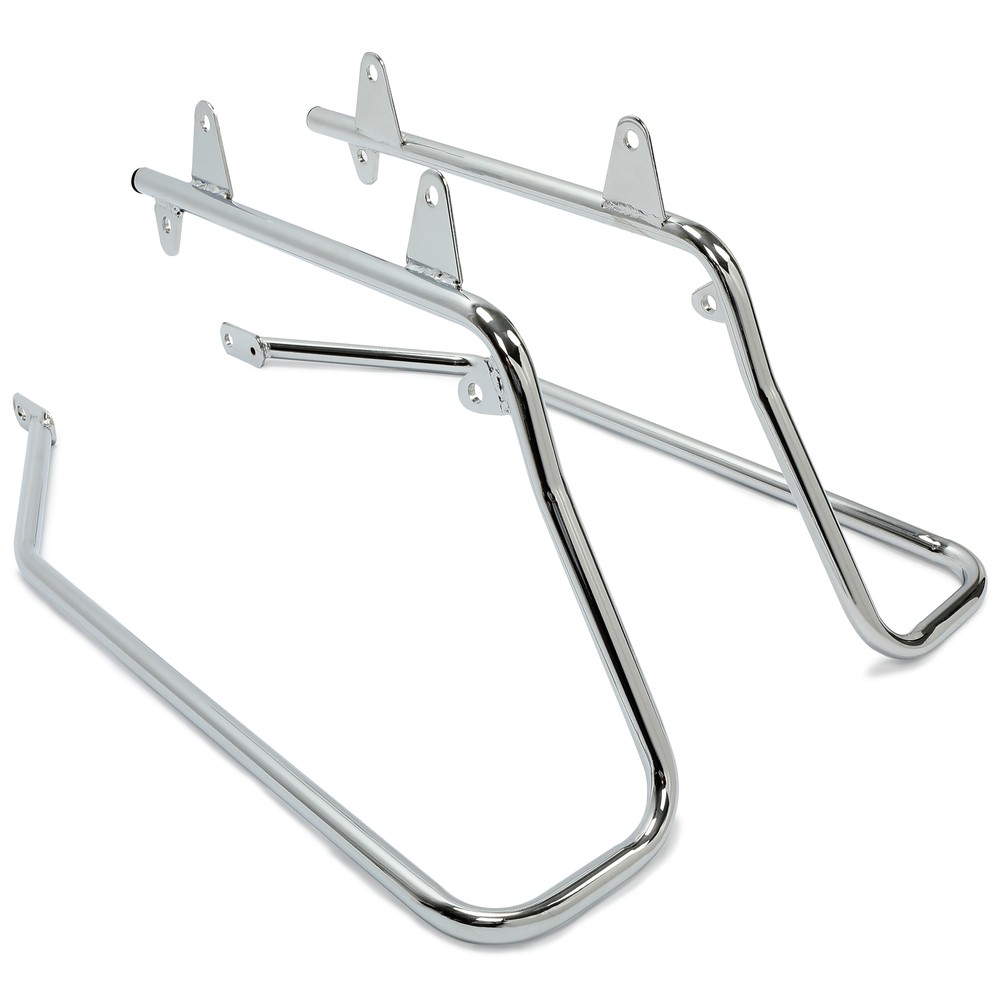For Harley Heritage Softail 1984-2017 Chrome Saddlebag Conversion Brackets Set