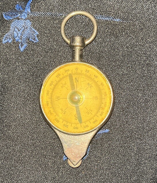 Cutiecut Germany Compass & Nautical Miles Measuring Device & Leather Case