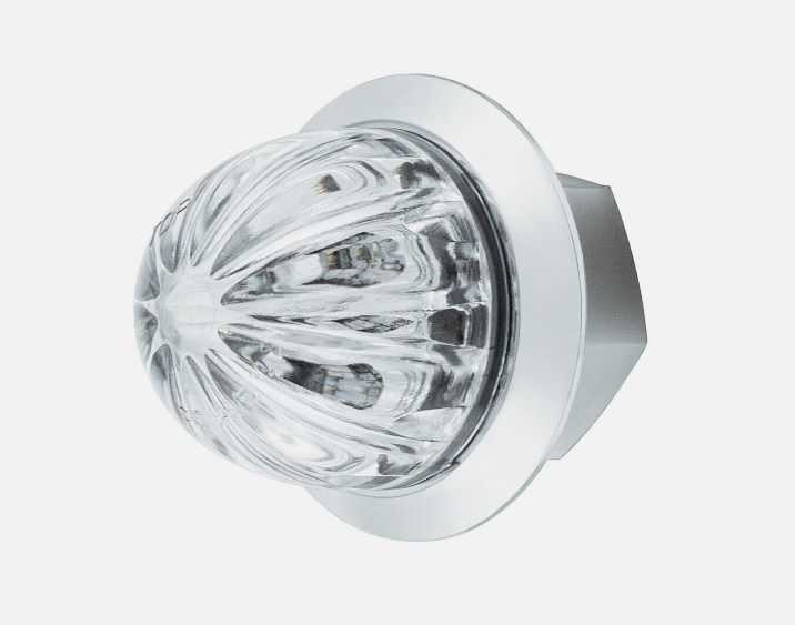 2 LED DUAL FUNCTION MINI WATERMELON LIGHT (CLEARANCE/MARKER) - RED LED/CLEAR LEN