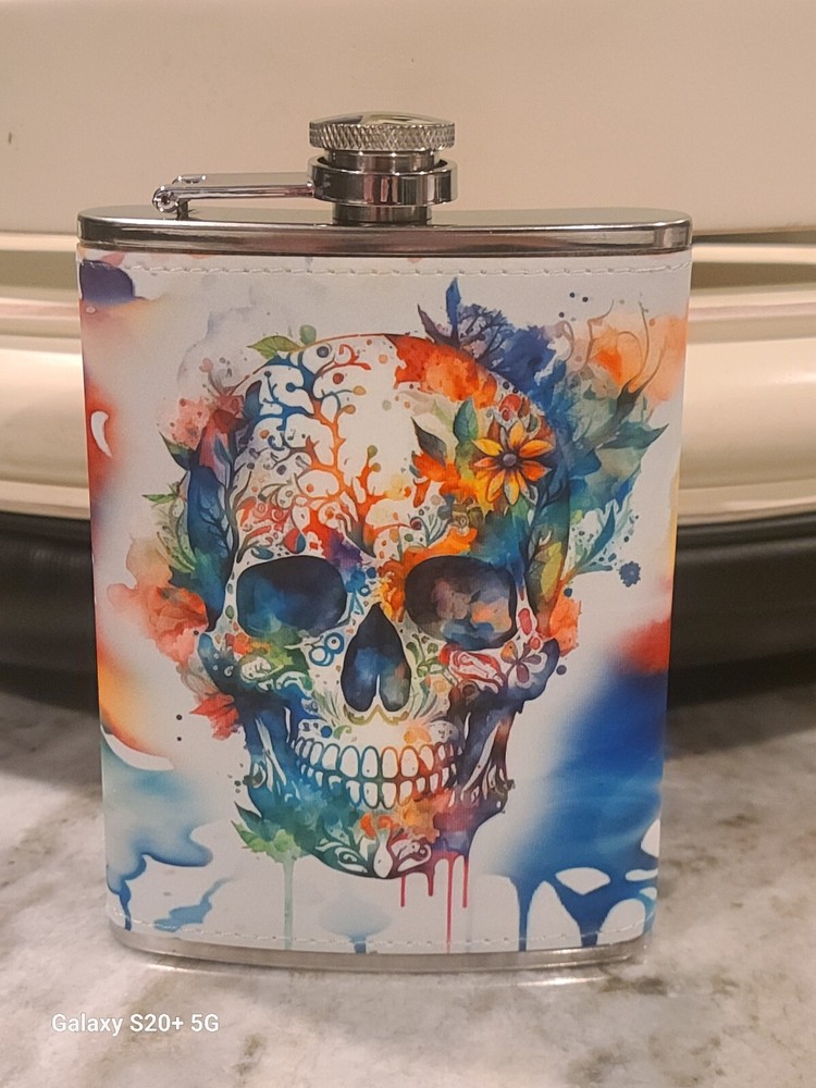 Drink Drank Drunk 8 oz flask custom made NEW