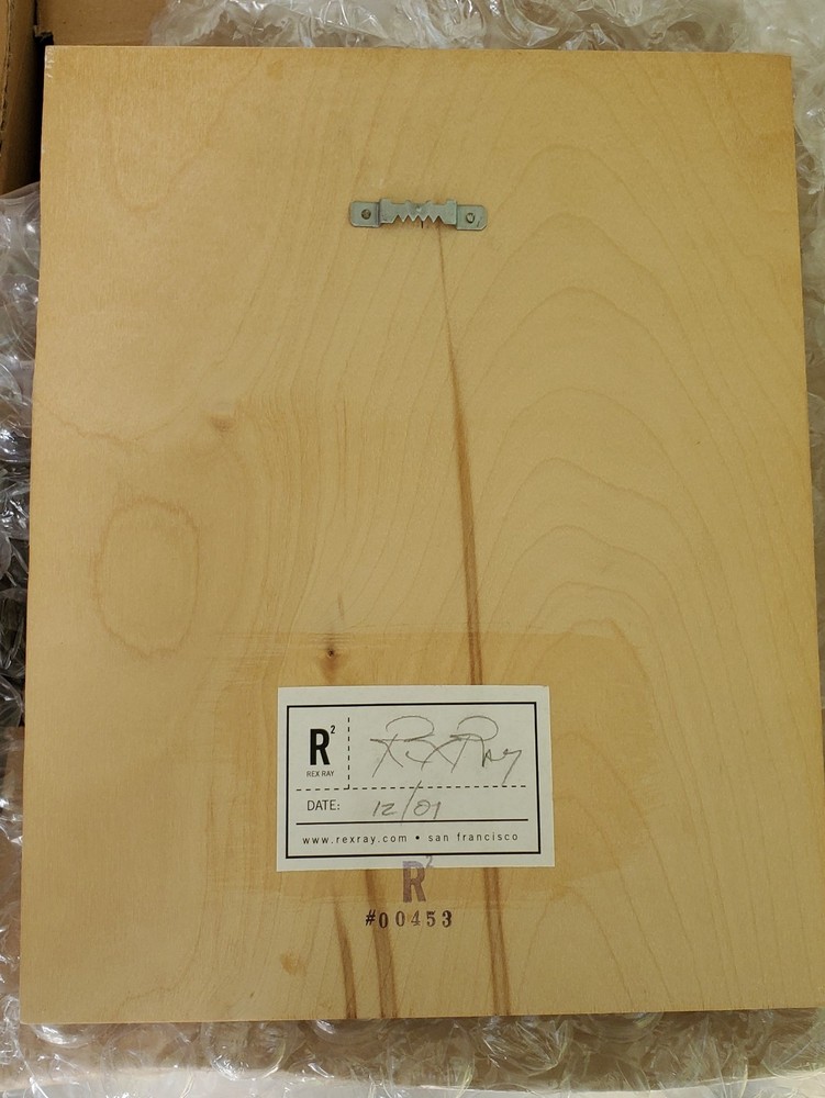 Rex Ray Original Mixed Media Resin Sealed Artwork