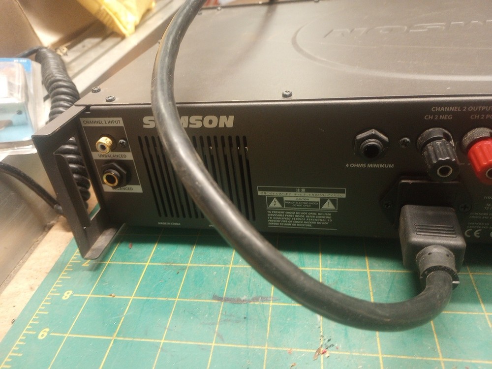 Sampson Servo 300 Audio Amplifier Powers Up