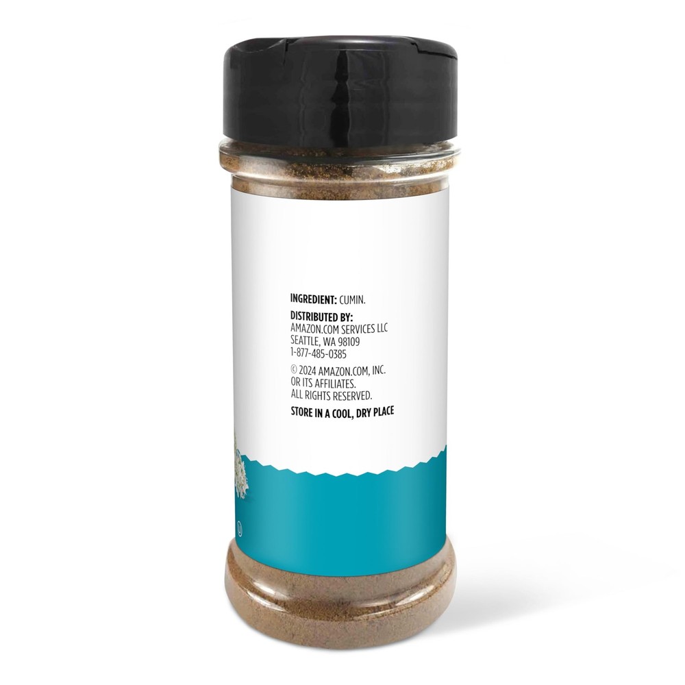 Amazon Grocery, Ground Cumin, Kosher, 2.6 Oz Bottle