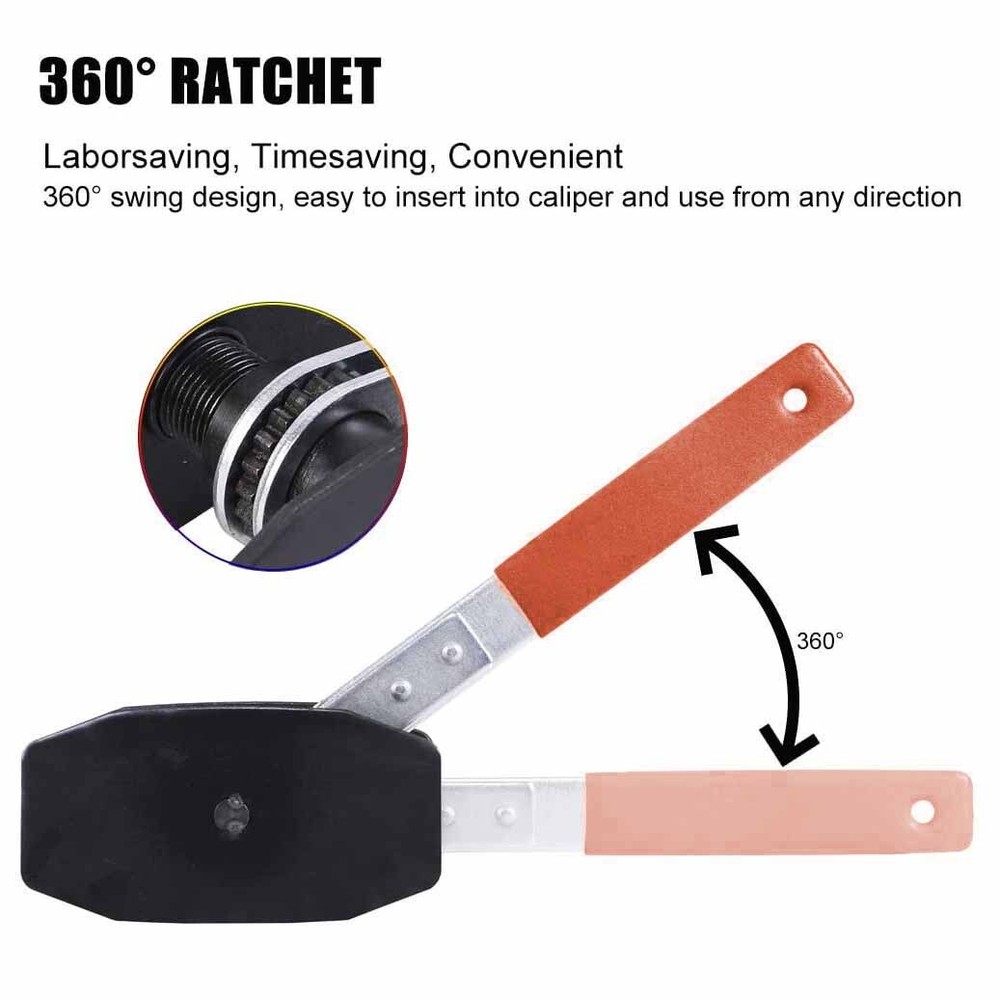 Piston Spreader Pad 360° Swing Wrench Expander Brake Caliper Compression Tool