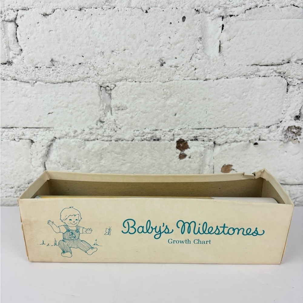 Vintage Baby’s Milestones Growth Chart Keepsake