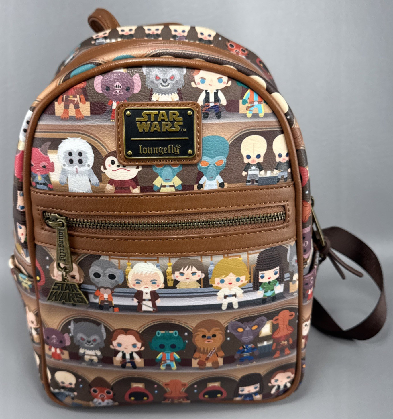 Loungefly Star Wars Chibi Cantina Mini Backpack Darth Vader Luke Skywalker CP30