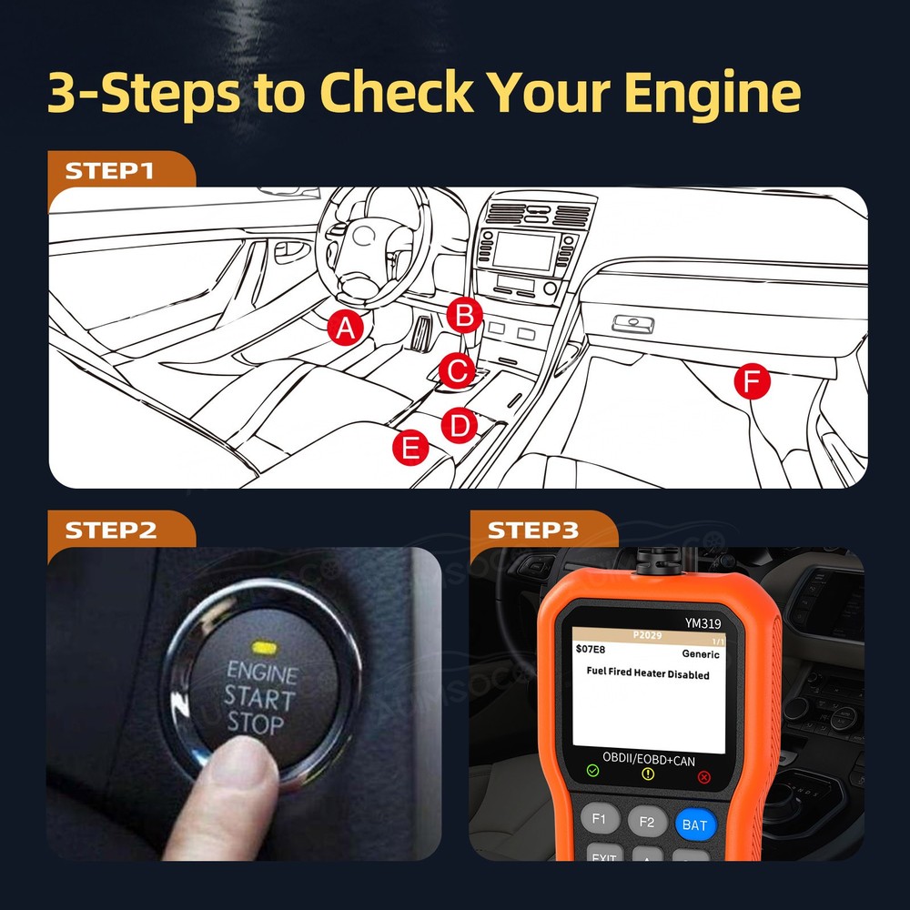 For Dodge Dakota OBD2 Scanner Car Code Reader All System Diagnostic Tool