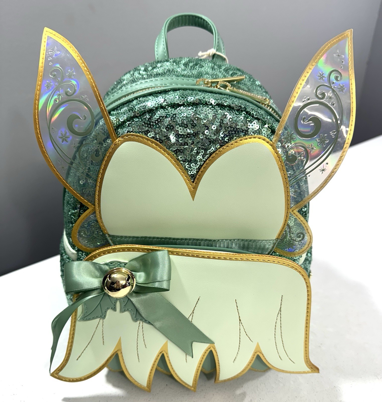 Loungefly Disney Tinkerbell Sequin Holiday Mini Backpack NWT Peter Pan Cosplay