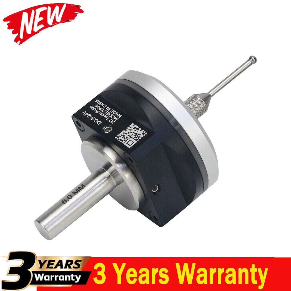 6mm-NC V6 3D Edge Finder Touch Probe Edge Finder Precise CNC Probe Fit for GRBL