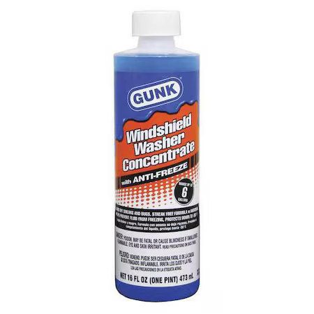 Gunk M516 Windshield Washer, 16 Oz., Plastic Bottle