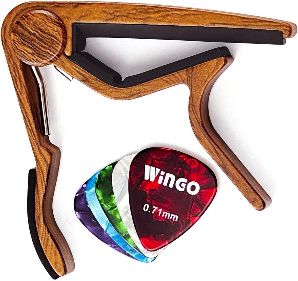 WINGO Classical Flat Guitar Capo for Nylon String Rosewood