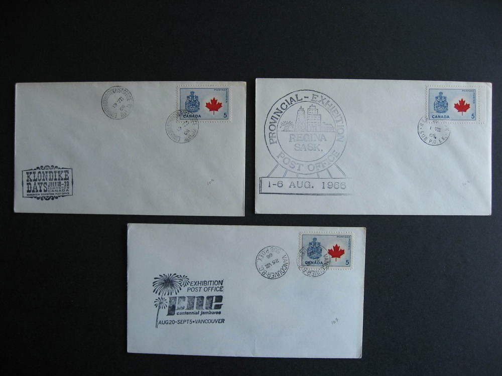 Canada BC, AB, SK 1966 exhibition covers!